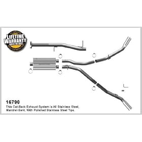 MagnaFlow 16790 Stainless Steel Dual Cat-Back Exhaust System