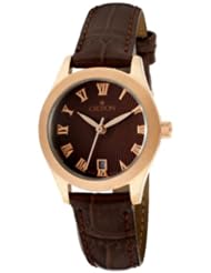 Croton Brown Leather Strap Ladies Watch CN207109BRBR