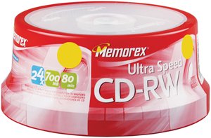 20PK CD-RW 24X
