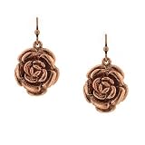 Classic Vintage Rose Gold Flower Earrings