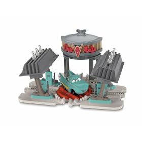 Fisher-Price Fisher - Price Geotrax Pixar Cars Flos V8 Caf� with Sfx by Fisher-Price