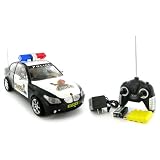 Stretch Shrink RC Police Car 1:18 Scale with Remote Control, Working Doors, Flashing... by Lotye Trading Company