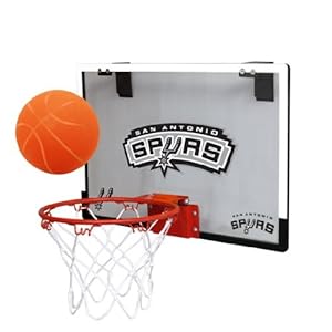 NBA San Antonio Spurs Game On Indoor Basketball Hoop & Ball Set