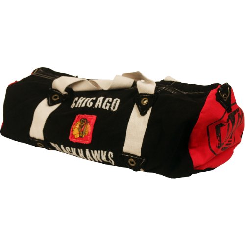 Old Time Hockey Chicago Blackhawks Canvas Duffle Bag