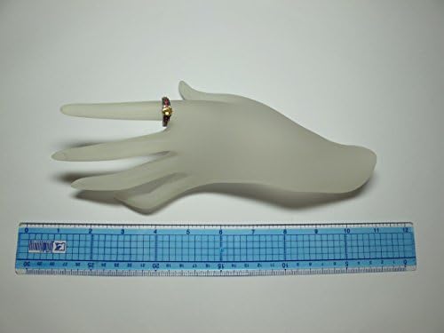 Yellow Sapphire with Red Sapphire 1.61 Carats Sterling Silver Ring (8)