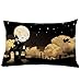 Euone 3050cm Halloween Square Pillow Cover Cushion Case Pillowcase Zipper Closure (S)