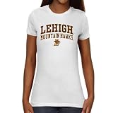 NCAA Lehigh Mountain Hawks Ladies Team Arch Slim Fit T-Shirt - White