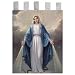 Church Banner - Our Lady of Grace - Cotton Canvas with Archival Inks and UV Coating - Border Rings for Rod Hanging. Print Size 24"x36"