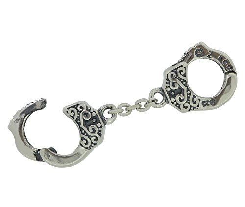 Genuine Zable (TM) Product. 925 Sterling Silver Handcuffs Charm..