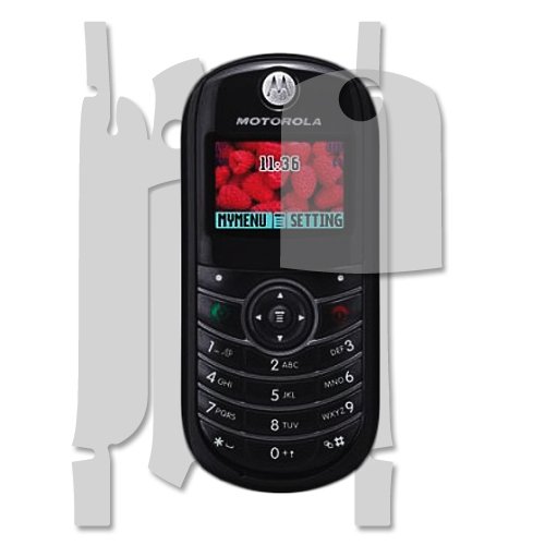 SkinomiFull Body Skin Protector Compatible with Motorola C139 (Screen Protector + Back Cover) TechSkin Full Coverage Clear HD Film