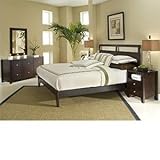 Marseilles 5-pc Queen Bedroom Set Bed, 2 Nightstands, Dresser, Mirror