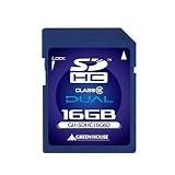 グリーンハウス SDHCメモリーカード デュアル クラス6 16GB GH-SDHC16G6D