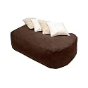 5ft Sofa Beanbag CHOCOLATE Faux Suede