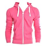 Criminal Damage Plain Skinny Fit Hoodie (Pink)