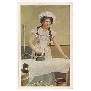 GIRL WITH ELECTRIC IRON – Art Print – Medium – 28x35cm