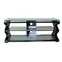 Kaorka K12 - Designer Glass Stand For LCD & Plasma TV Up To 51KG - Gloss Black