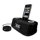 iLuv iMM153BLK Dual Alarm Clock with Bed Shaker for your iPod - Black
