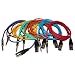 6 Pack of 10 Feet Snake Patch Colored Cables XLR Male to TRS 1/4