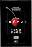 MCS Plastic Format Frame for a 11" x 17" Photograph, Color; Black