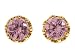 Juicy Couture Pink Crystal Crown Princess Stud Earrings