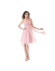 Knee Length Lace Stretchy One Shoulder Tulle Floral Print Bridesmaid Dress/Prom Dress/Wedding Dress 