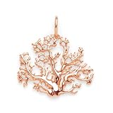 Coral Tree Pendant in 14K Rose Gold - Medium