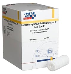 First Aid Only 3" Non-sterile Conforming Gauze Roll Bandage, 10-Count Boxes (Pack of 2)