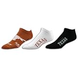 Texas For Bare Feet NCAA 3pk Distressed Socks - Men's