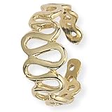 9ct Toe Ring with Undulating Pattern
