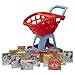 American Plastic Toy 15 Piece Deluxe Shopping Cart with Play Food