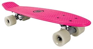 Bored Kids Neon - Skateboard infantil, tamaño 58 cm x 15 cm, color rosa neón