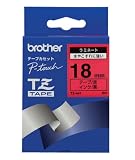 Brother 3/4 Inch x 26.2 Feet Black on Red for P-Touch (TZ441)