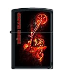 Zippo Devil on Chopper-Ride Hard Black Matte Lighter, 5570
