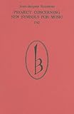 Project concerning new symbols for music, 1742