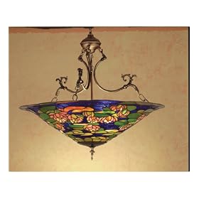 Meyda Tiffany 32313 Pendant, Mahogany Bronze Finish with Pink