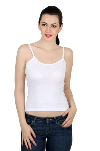 Twin Birds 100% Cotton Ribbed Spaghetti Adjustable Strap Cami Camisole