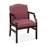 Hartford Series Guest Chair Finish: Cherry, Material: Essex Burgundy Fabric