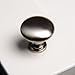 1-1/4 in. Satin Nickel Modern Round Cabinet Knob 25-Pack