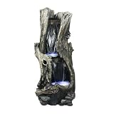 Alpine 41 Tall Rainforest Forest Floor Fountain w/ LED Lights