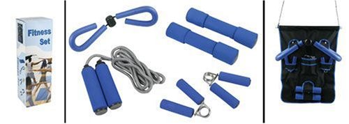 Fitness-Set 6-teilig + Tasche zum Aufhängen