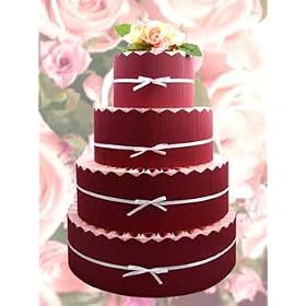 Pink Wedding Favor Cake