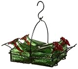 Basketweave 4 Hummingbird Feeder Green