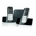 Gigaset SL400A Twin DECT Bluetooth Cordless Phone - Black / Silver