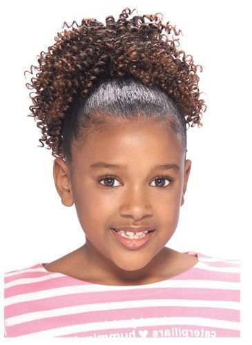 CORK SCREW BY MODEL MODEL GLANCE SYNTHETIC KID'S DRAWSTRING PONYTAIL