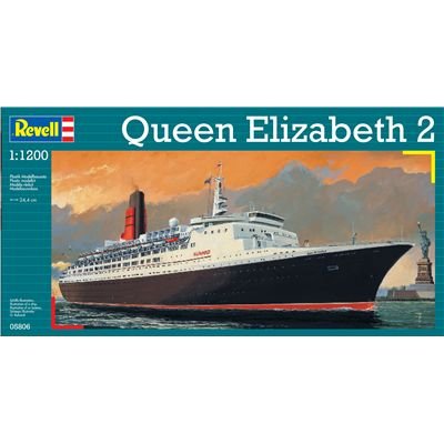 Revell Modellbausatz 05806 - Queen Elizabeth 2 im Ma&szlig;stab 1:1200