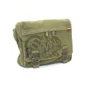 Animal Canvas Deck Messenger Shoulder Bag Olive