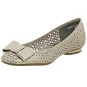 Clarks Women's Herring Ballet Flat,Silver,8.5 M