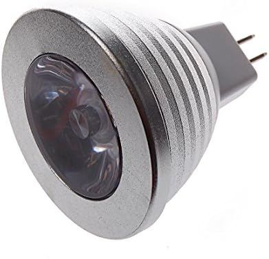 G-LED-3045 LED Colourfull Lights Lighting LightEmittingDiode COB White (6000-6500K) MR16 3W RGB Silver
