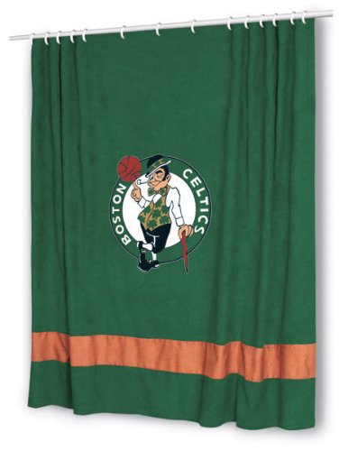 Best Quality Boston Celtics MVP Shower Curtain Dark Green By Pem America