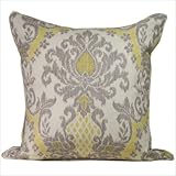 Ikat Linen Decorative Pillow in Grey